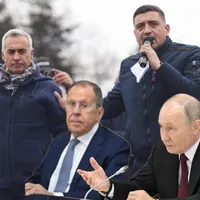 Călin Georgescu, George Simion, Serghei Lavrov și Putin - Foto: Profimedia Images