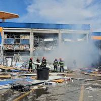 Explozie la un magazin din Botoșani - Foto: ISU Botoșani