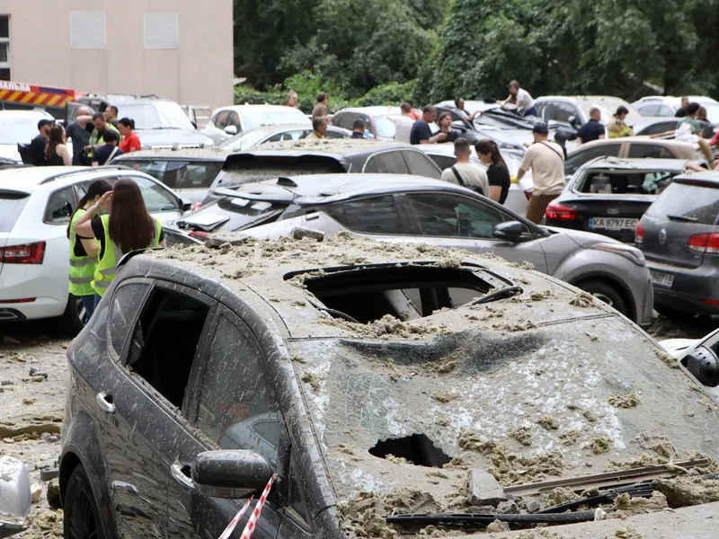 Noapte de coșmar, la Kiev. Rușii au bobardat din nou cu drone kamikaze - Foto: Profimedia Images - Imagine cu rol ilustrativ