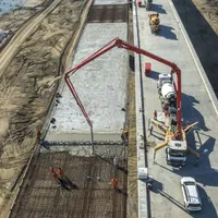 Şantierul autostrăzii A7, la traversarea râului Buzău,, în zona Vadu Paşii - Foto: INQUAM PHOTOS/Casian Mitu (Imagine cu rol ilustrativ)