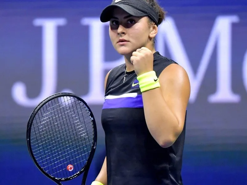 Bianca Andreescu, după meciul cu Taylor Townsend. FOTO: US Open Tennis Championships