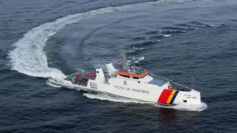 Poliția de Frontieră a intervenit în incident Foto: Facebook/ Garda de Coastă