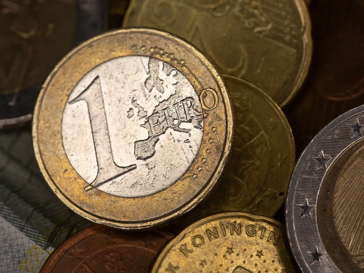 Monedă de 1 euro - Foto: Profimedia Images (rol ilustrativ)