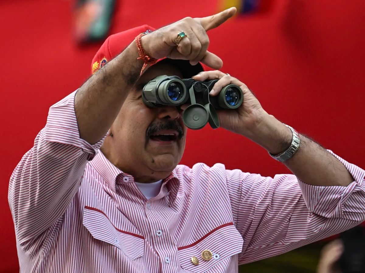 Președintele Venezuelei, Nicolas Maduro, în timpul unui miting la Caracas, 1 decembrie - Foto: Profimedia images