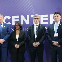 Președintele Klaus Iohannis, ministrul Energiei, Virgil Poipescu și șeful Nuclearelectrica, Cosmin Ghiță