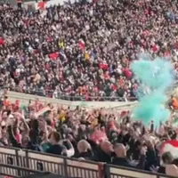 Ungurii s-au bătut cu forțele de ordine britanice. FOTO: Captură video