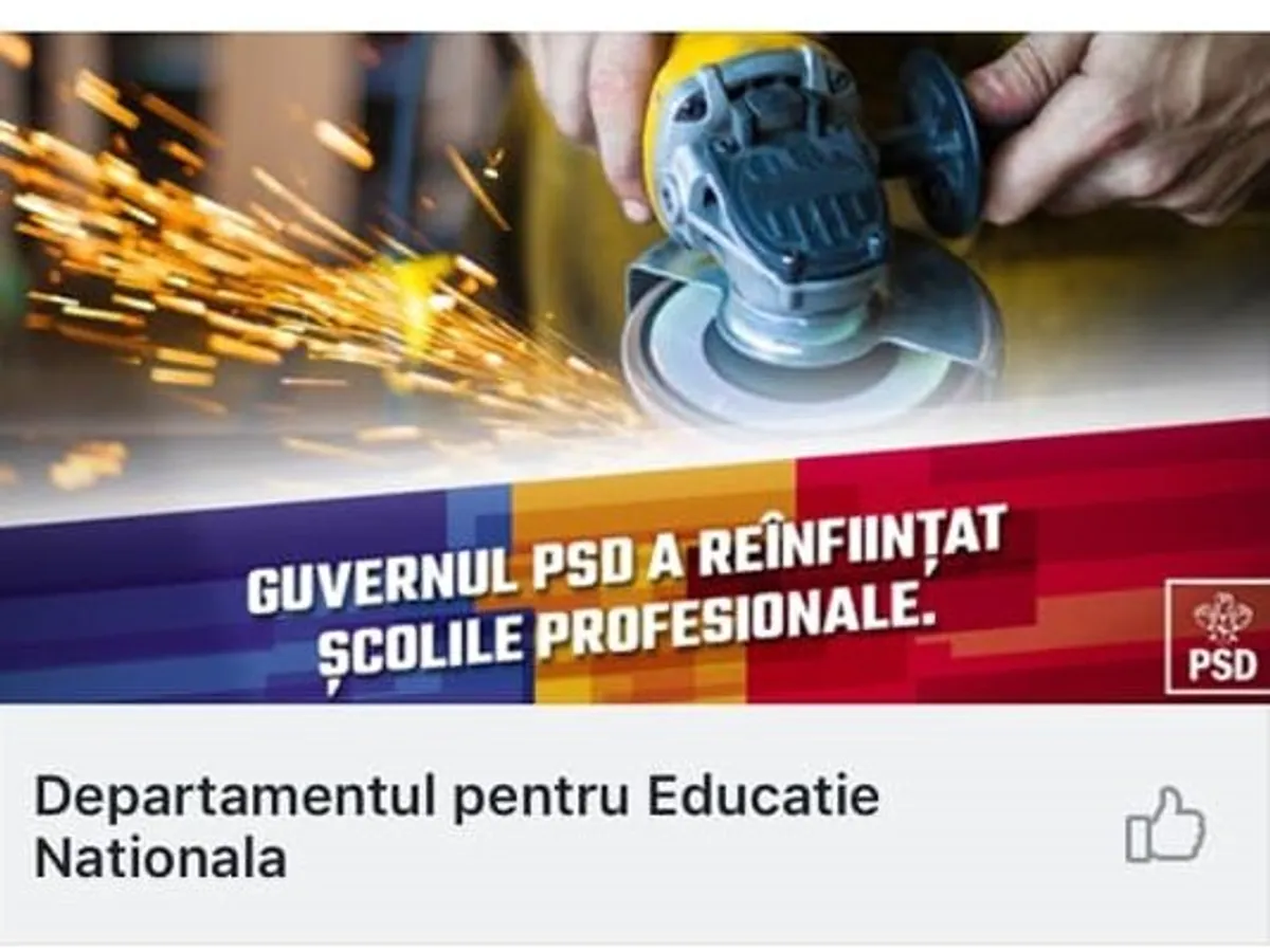 Postarea PSD pe educație.