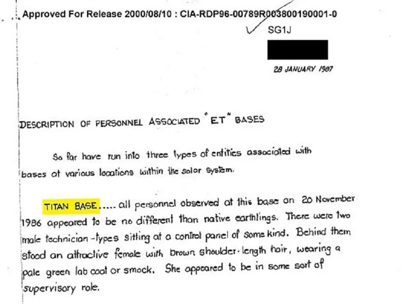Un document CIA desecretizat afirmă că pe Pământ există două baze extraterestre