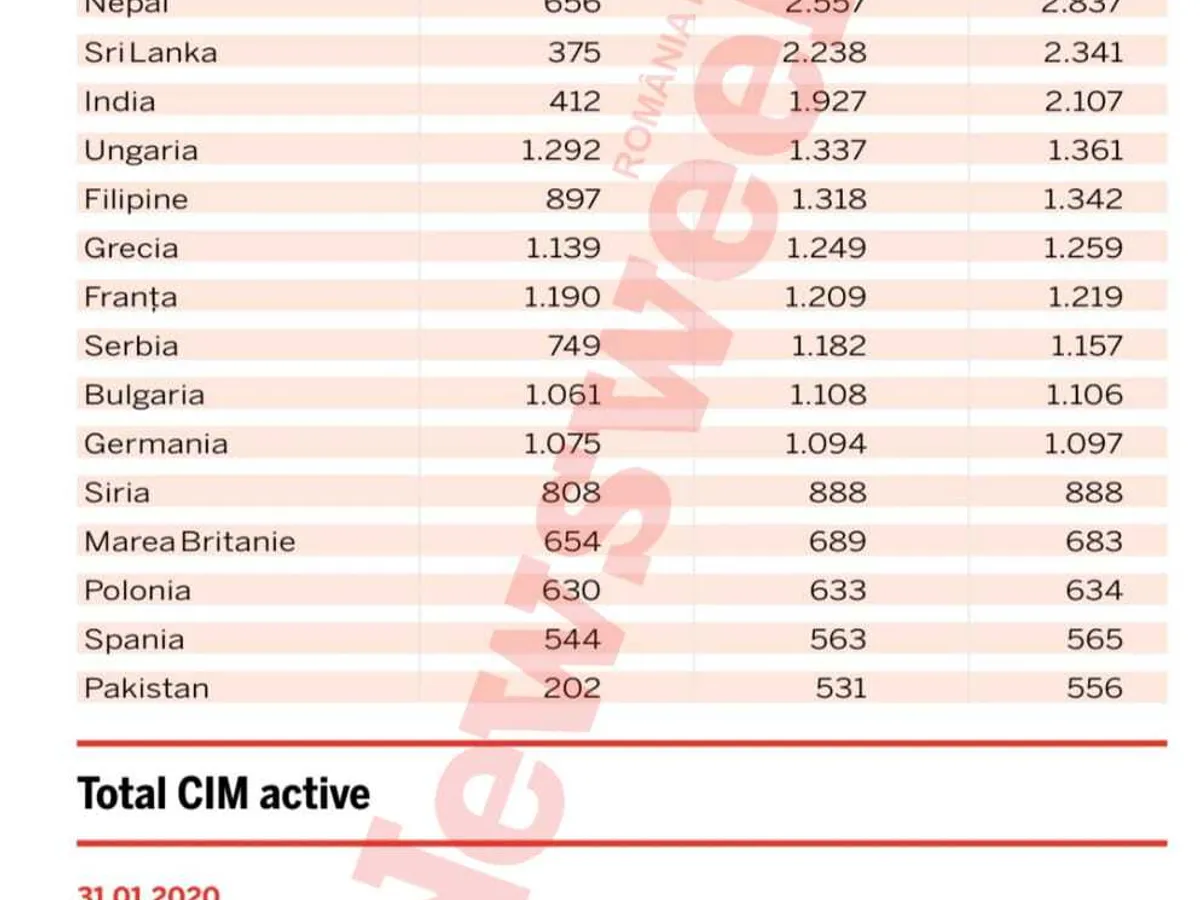 Infografie realizată de Newsweek România pe baza datelor primite de la Ministerul Muncii