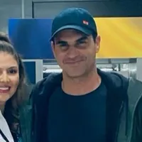 Roger Federer pe aeroportul Otopeni - Foto: Poliția de Frontieră