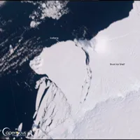 Un bloc de gheață de 15 mai mare decât Parisul s-a detaşat de banchiză în Antarctica - FOTO: Profimedia