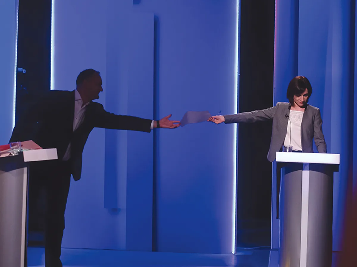 Criza se adâncește pe măsură ce se apropie alegerile prezidențiale, în care se vor confrunta, cel mai probabil, Igor Dodon și Maia Sandu - Foto: INQUAM PHOTOS/ Adel Al Haddad