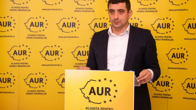 George Simion,  co-președintele AUR/FOTO: HotNews.ro