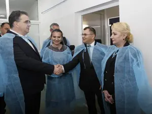 Dancila, in campanie la spitalul din Vrancea, în noiembrie 2019 Foto: Editie de Vrancea