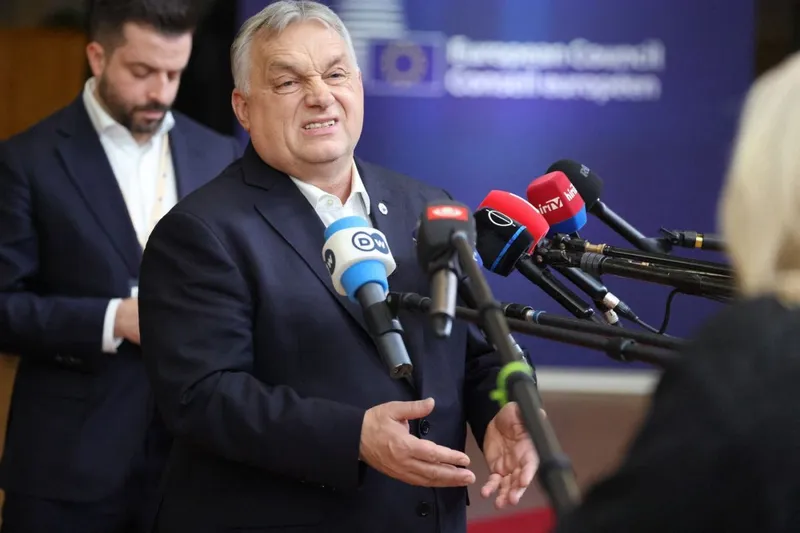 Premierul Viktor Orban, fratele cu 14 ani mai mare al omului de afaceri Aron Orban - Foto: Profimedia Images