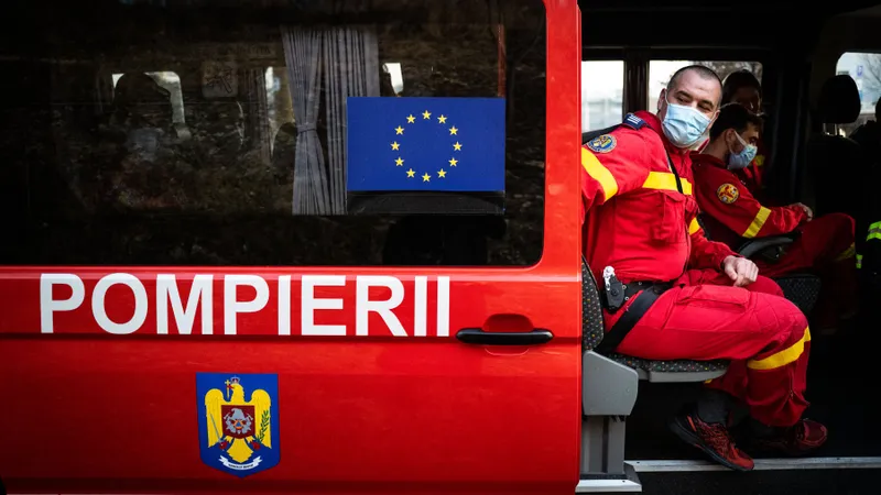 SMURD București a cerut ajutorul colegilor din țară/FOTO: Facebook/European Commission