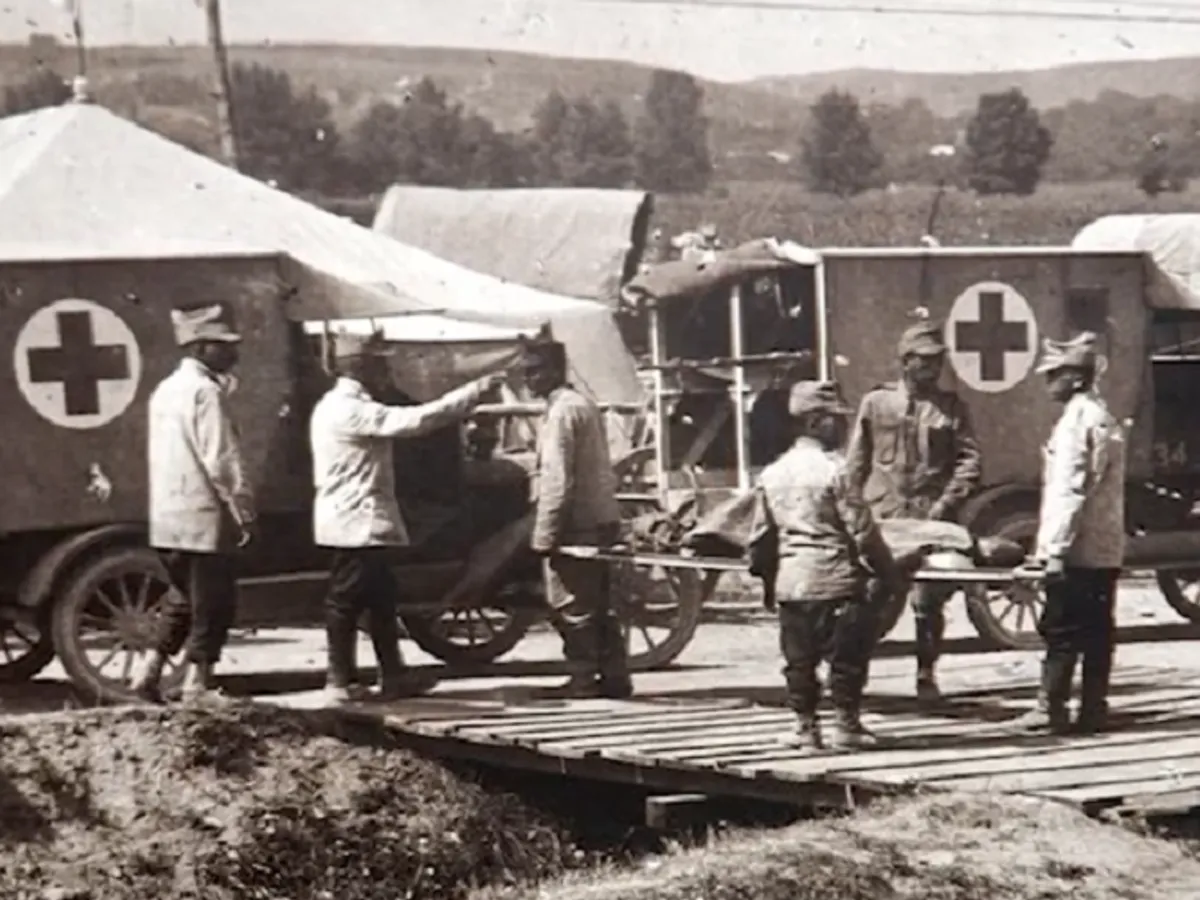 ambulanțe în primul război mondial