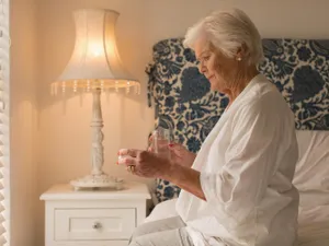 Pensionar luând medicamente - Foto: Freepik