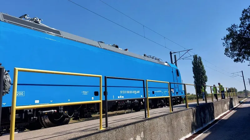 Locomotiva Traxx 3 a atins viteza de 200kmm/h la CTF Făurei - Foto: Autoritatea pentru Reformă Feroviară