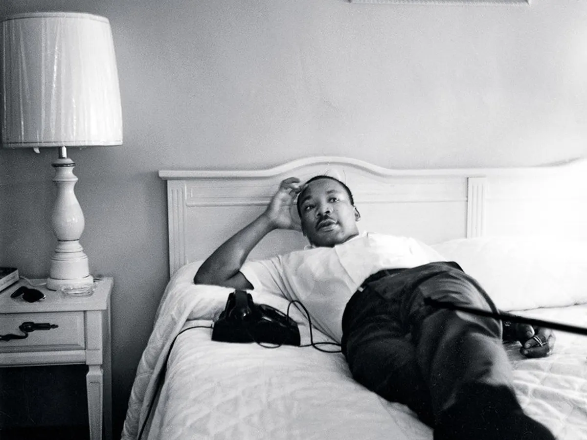 Withers l-a surprins pe King odihnindu-se în motelul de pe Strada Lorraine din Memphis în 1966, după  Marșul Împotriva Fricii