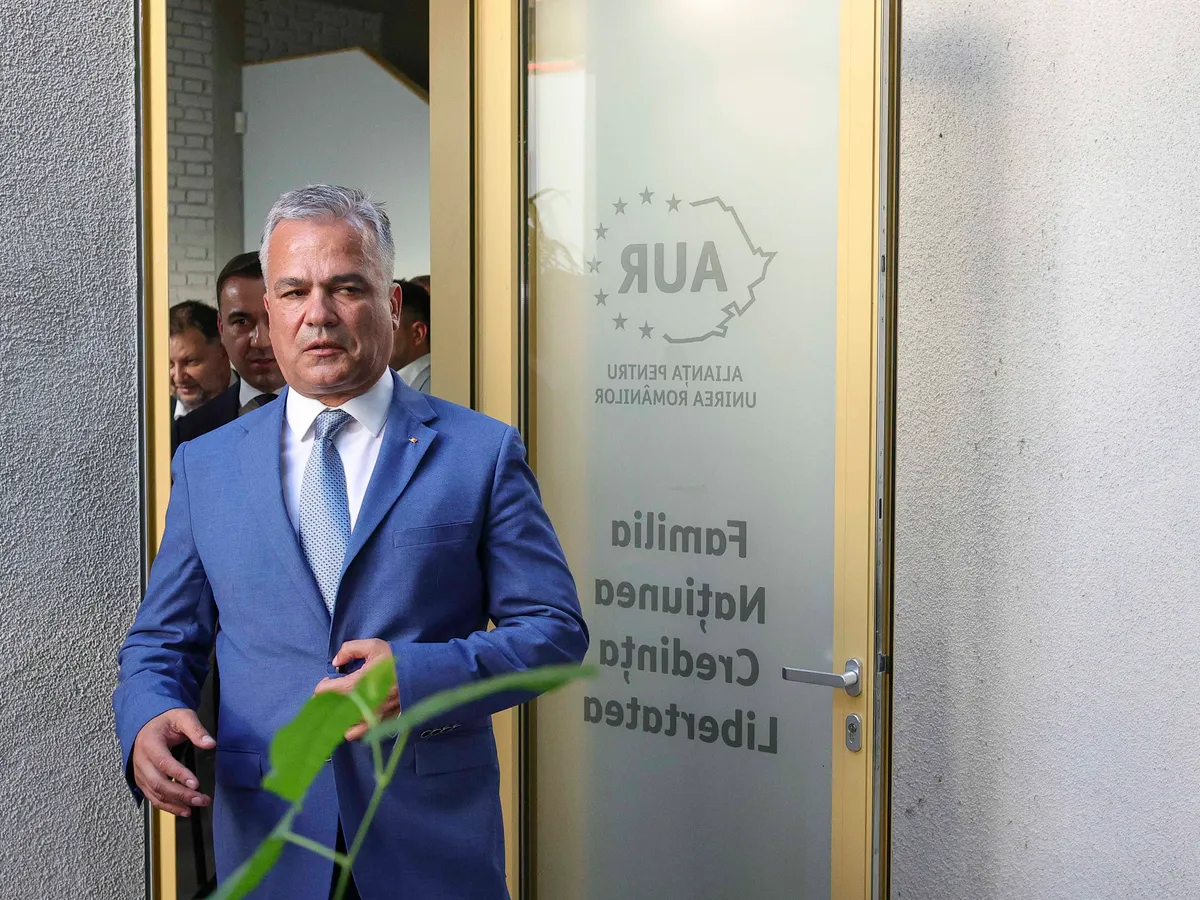 Adrian Veștea la AUR - Foto: INQUAM PHOTOS/ Octav Ganea