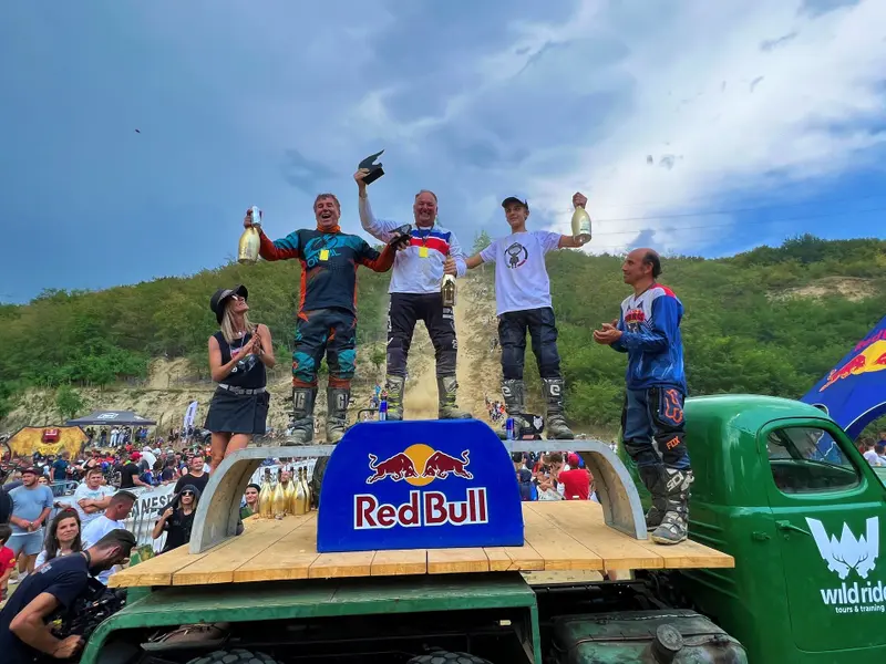 Podium clasa Atom / Foto: Red Bull Romaniacs