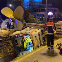 Ambulanță căsută în șanț în Constanța. / Foto: infotraficromania.ro