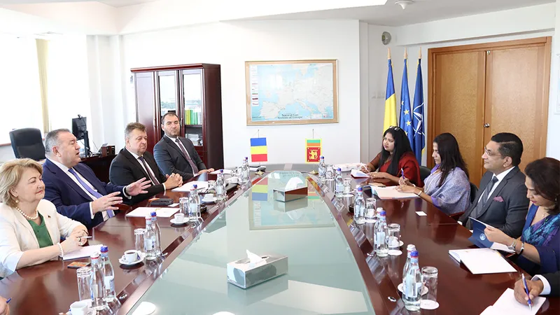 Președintele Camerei de Comerț și Industrie a României, Mihai Daraban, a avut o întrevedere oficială cu ministrul afacerilor externe al Republicii Democrate Socialiste Sri Lanka, Ali Sabry Foto: CCIR
