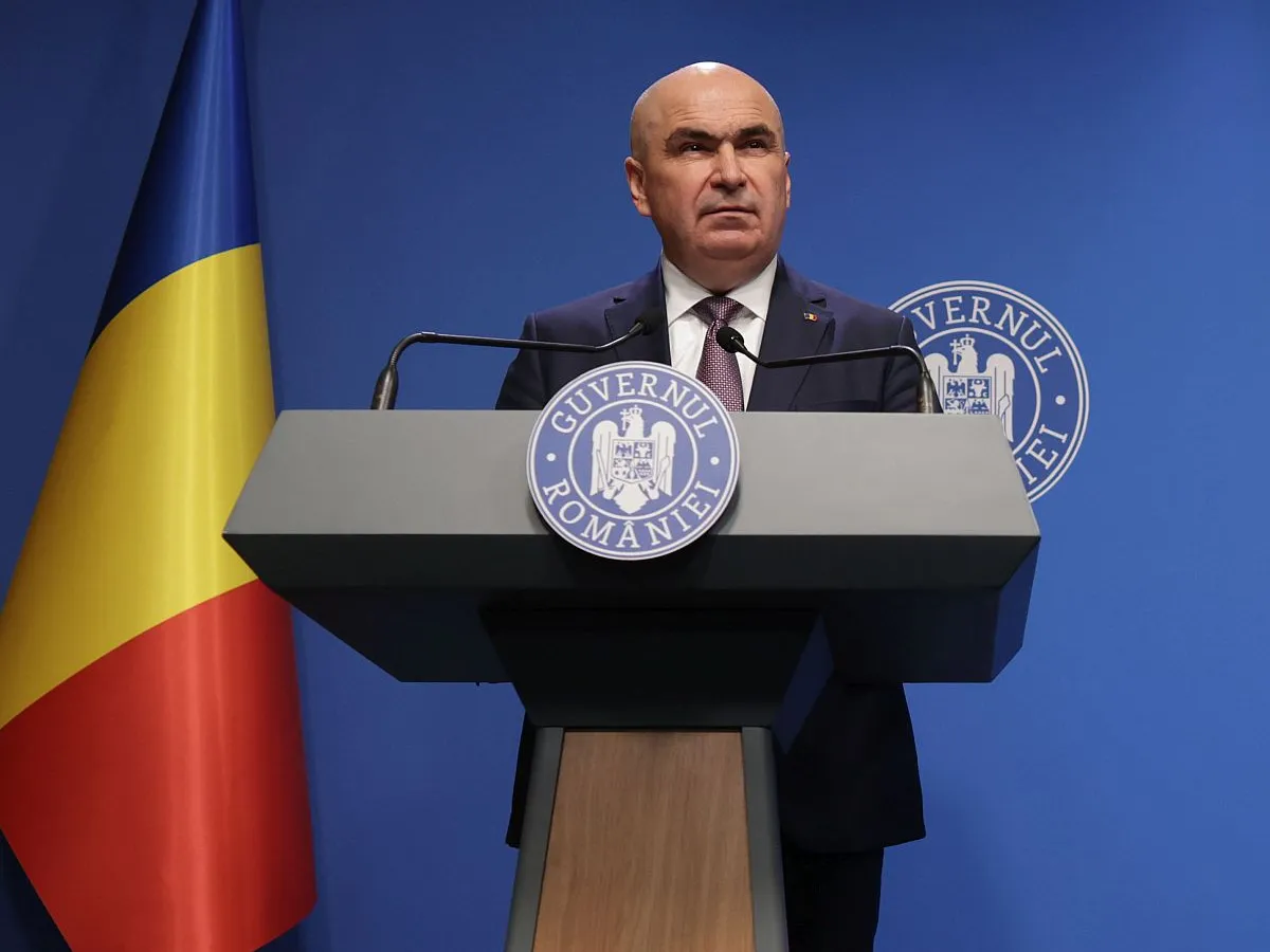 Premierul Ilie Bolojan, în conferinţă de presă - Foto: INQUAM PHOTOS/George Călin