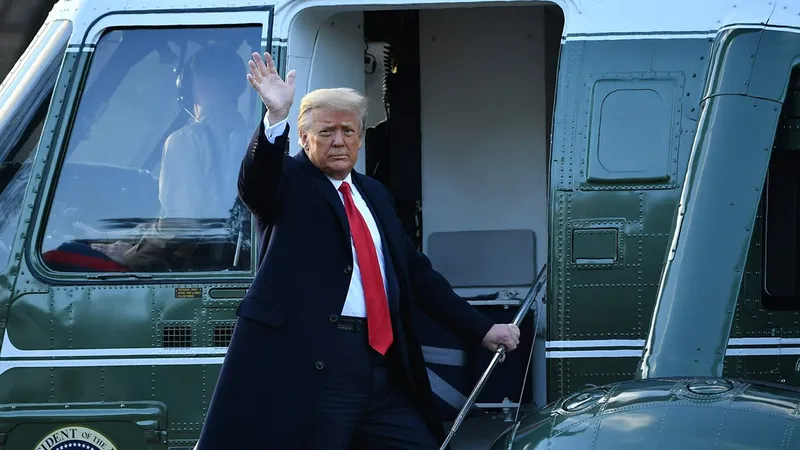 Trump a părăsit Casa Albă/FOTO: Getty