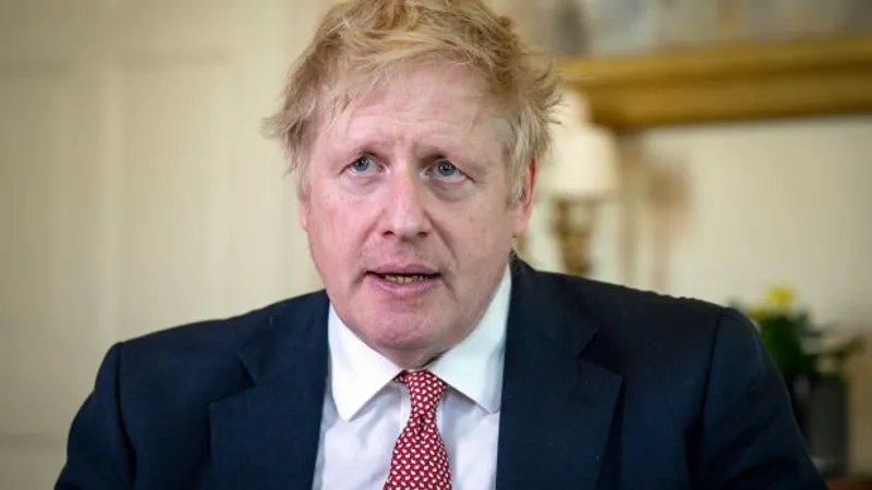 Boris Johnson, după ieșirea din spital/FOTO: nypost.com