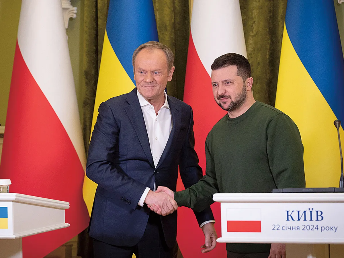 Premierul Poloniei, Donald Tusk, a arătat că acțiunile de sabotaj în favoarea Rusiei s-au înmulțit pe teritoriul țării sale - Foto: Profimedia Images