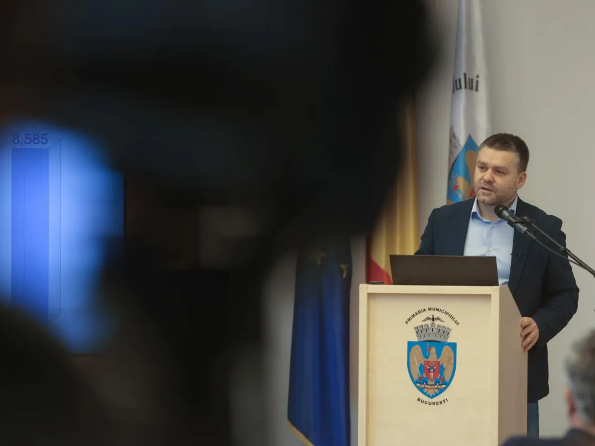 Ciprian Ciucu, noul primar general al Capitalei, în conferinţă de presă - Foto: INQUAM PHOTOS/George Călin