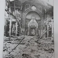 Sinagoga Cahal Grande, arsă în timpul rebeliunii legionare. Sursa imagine: Raport Final / CSIER