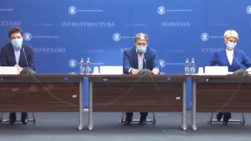 Conferința de presă a Ralucăi Turcan, a ministrului Fondurilor Europene și a primarului ales. Sursa foto: Facebook