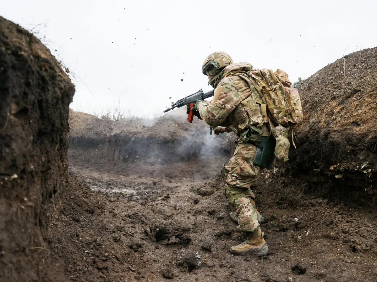 Militar rus pe front