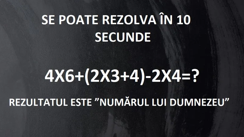 Problemă de matematică Foto: Newsweek