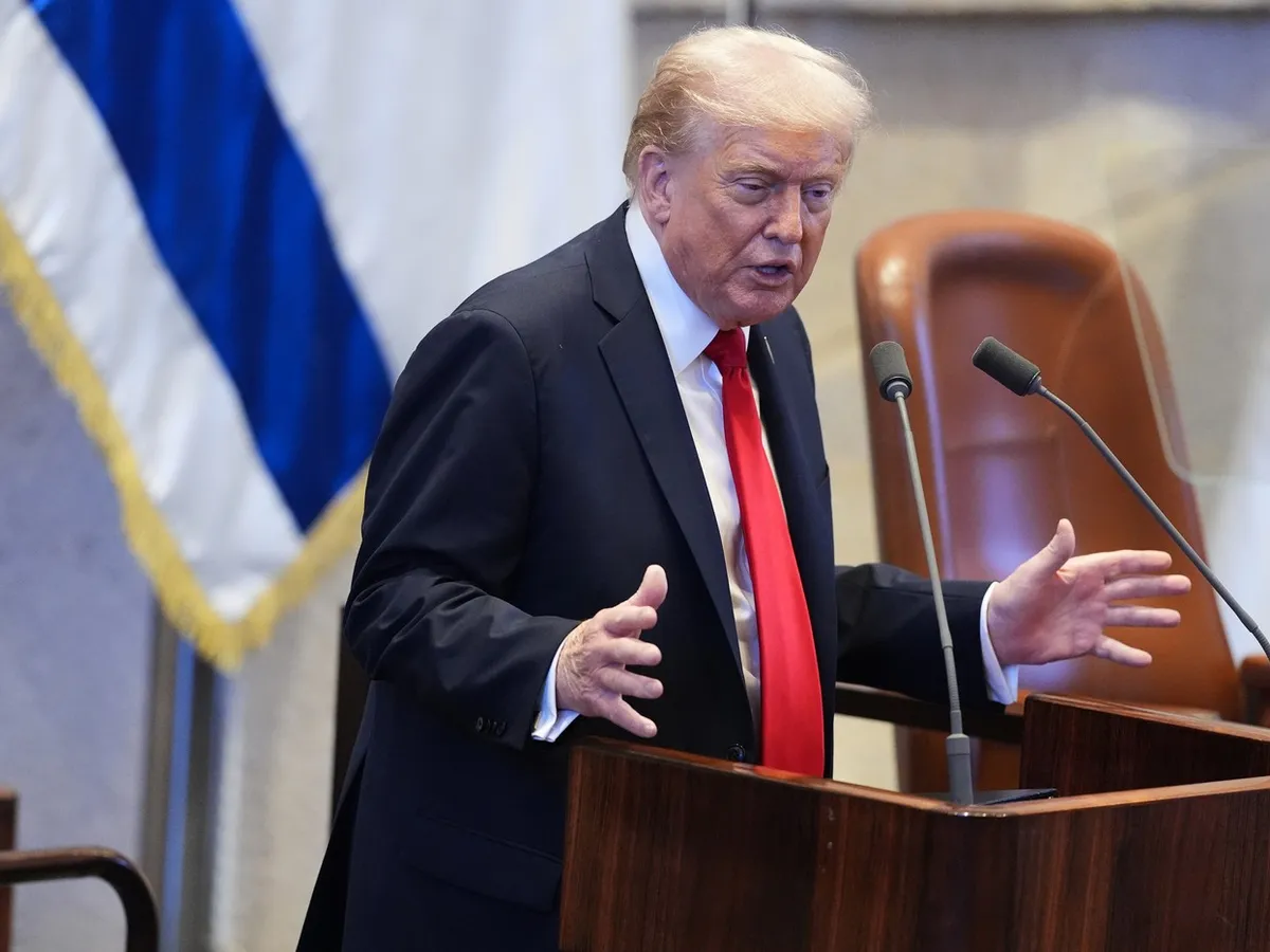 Donald Trump, discurs istoric în Parlamentul israelian - Foto: Profimedia Images