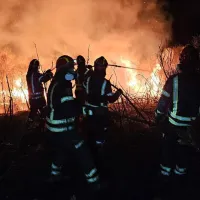 Grecia, curinsă de incendii. 40 de pompieri români luptă cu flăcările. Unul a ajuns la spital - Foto: Facebook/IGSU