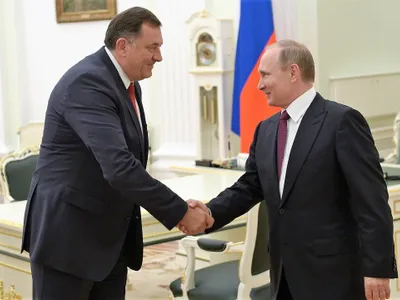 Întâlnire Putin - președintele Republicii Srpska pentru extinderea gazoductului Balkan Stream/foto: zurnal