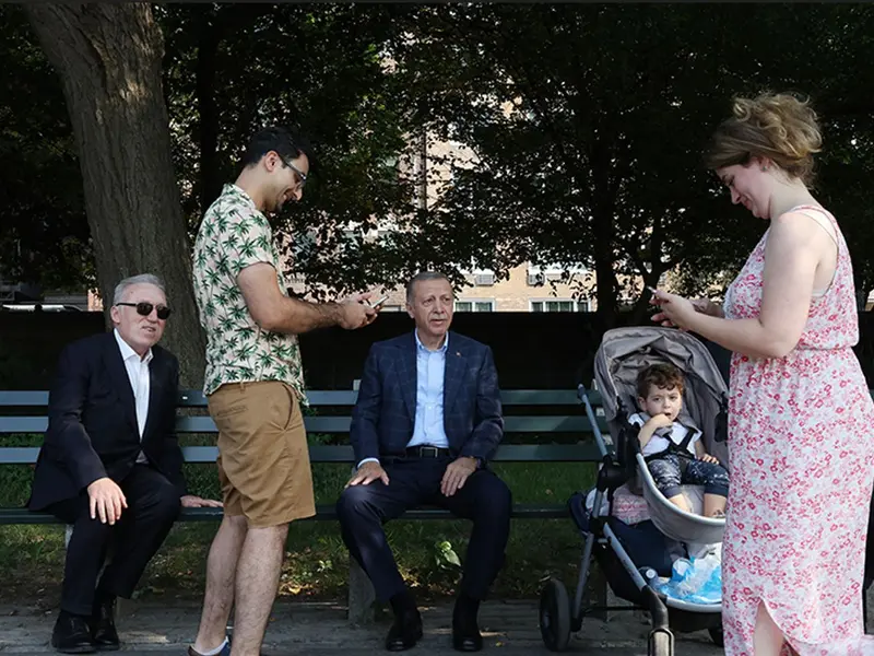 Erdogan face un exercițiu de popularitate în Central Park/foto: aa.com.tr