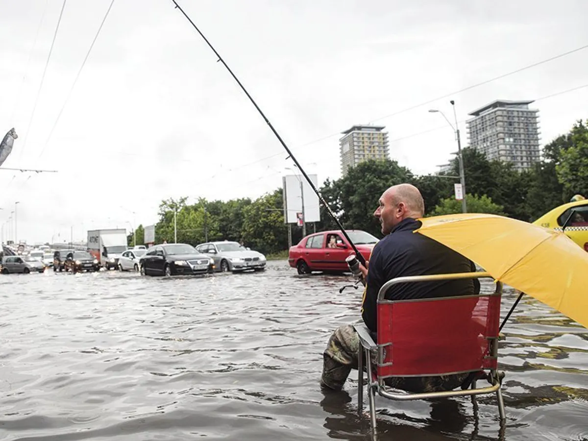 Orașul se inundă a fiecare ploaie