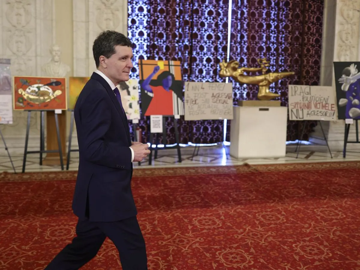 Preşedintele Nicuşor Dan, pe 26 noiembrie, la Palatul Parlamentului - Foto: INQUAM PHOTOS/Octav Ganea