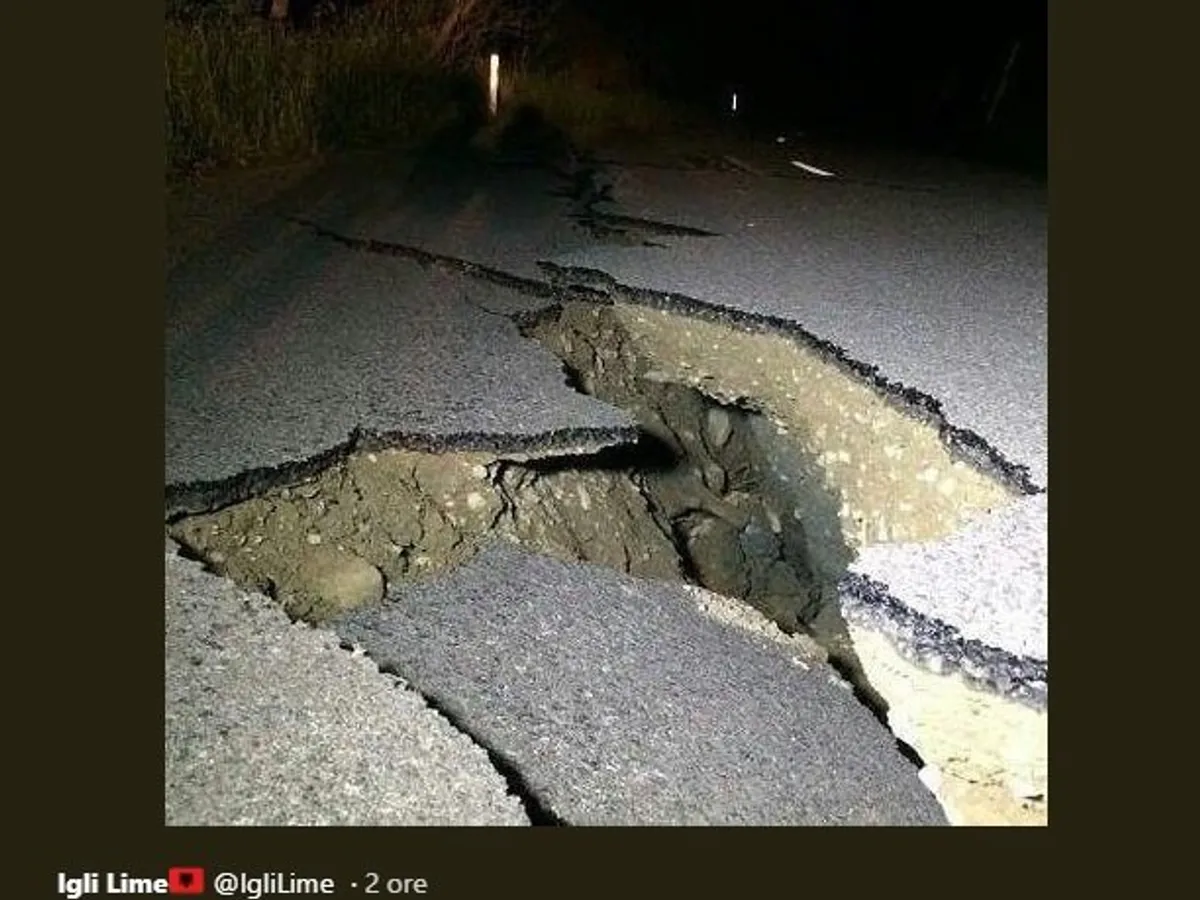 Cutremur în Albania. Sursa foto: Twitter