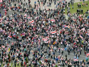 Protest în Belarus împotriva rezultatelor alegerilor prezidențiale din 2020-Foto: Profimedia Images