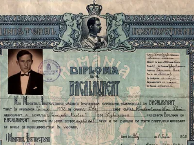 Diplomă de bacalaureat din 1932 - Foto: arhiva