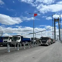 Podul de la Brăila are denivelări la doar o lună de la inagurare. Explicația CNAIR: „Se mai tasează” Foto: facebook/ pod suspendat braila