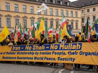 Manifestație de sprijin pentru Consiliul de Rezistență a Poporului Iranian - Foto: Profimedia Images