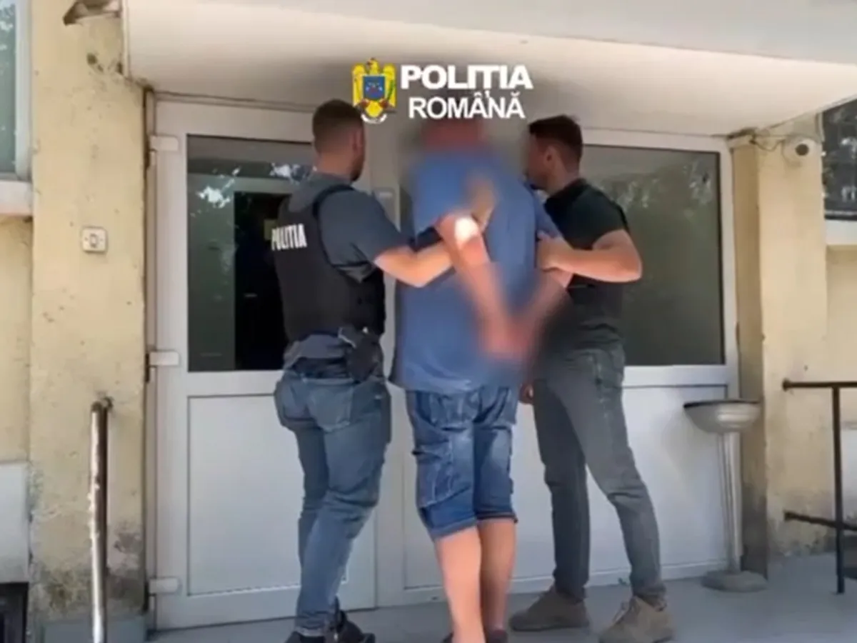 Bărbat georgian acuzat de furt  - Foto: captură video Poliția Capitalei