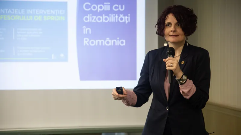 Mădălina Turza, la lansarea inițiativei civice „Europe Cares”, ianuarie 2019. Foto: Facebook